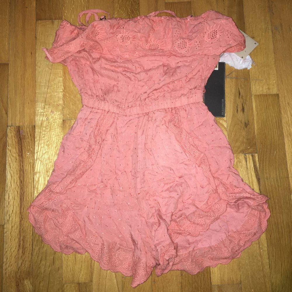 Coral 'Flora' Romper NWT